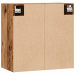 vidaXL Nástenná skrinka staré drevo 60x31x60 cm kompozitné drevo – Obrázok 7