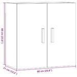vidaXL Nástenná skrinka staré drevo 60x31x60 cm kompozitné drevo – Obrázok 11