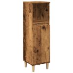 vidaXL Kúpeľňová skrinka staré drevo 30x30x100 cm kompozitné drevo – Obrázok 2