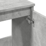 vidaXL Umývadlová skrinka betónová sivá 58x33x60 cm kompozitné drevo – Obrázok 8