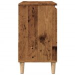 vidaXL Skrinka na umývadlo staré drevo 65x33x60 cm kompozitné drevo – Obrázok 6