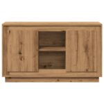 vidaXL Komoda dub artisan 102x35x60 cm kompozitné drevo – Obrázok 4