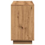 vidaXL Komoda dub artisan 102x35x60 cm kompozitné drevo – Obrázok 5