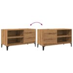 vidaXL Skrinka na platne dub artisan 84,5x38x48 cm kompozitné drevo – Obrázok 7