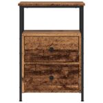 vidaXL Nočné stolíky 2 ks staré drevo 34x35,5x50 cm kompozitné drevo – Obrázok 4
