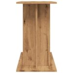 vidaXL Stojan na akvárium, dubový, remeselný, 80x35x60 cm, umelé drevo – Obrázok 5
