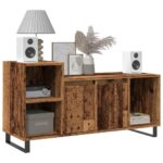 vidaXL TV skrinka staré drevo 100x35x55 cm spracované drevo – Obrázok 3