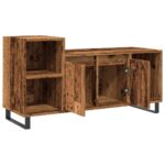 vidaXL TV skrinka staré drevo 100x35x55 cm spracované drevo – Obrázok 5
