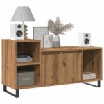 vidaXL TV skrinka dub artisan 100x35x55 cm spracované drevo – Obrázok 3