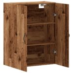 vidaXL Nástenná skrinka staré drevo 69,5x34x90 cm kompozitné drevo – Obrázok 5