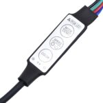 vidaXL LED čelo postele staré drevo 200x18,5x103,5 cm kompozitné drevo – Obrázok 11