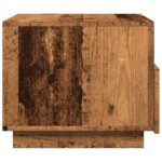 vidaXL Konferenčný stolík s LED svetlami staré drevo 50x49x40 cm – Obrázok 8