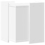vidaXL Uzavretý box na stelivo, biely 42x42x51 cm, kompozitné drevo – Obrázok 6