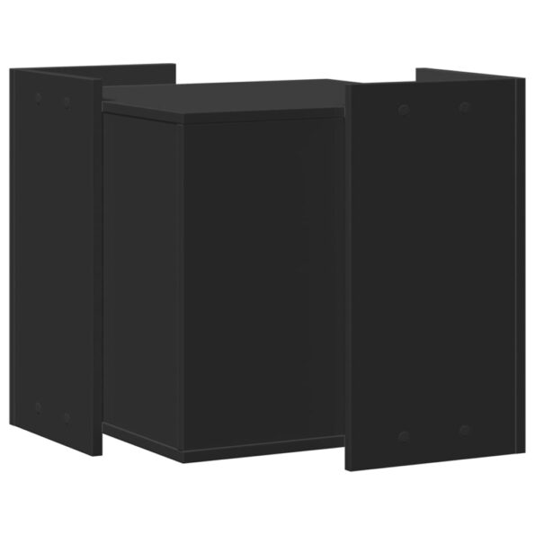 vidaXL Uzavretý box na stelivo, čierny 53x53x51 cm, kompozitné drevo – Obrázok 6