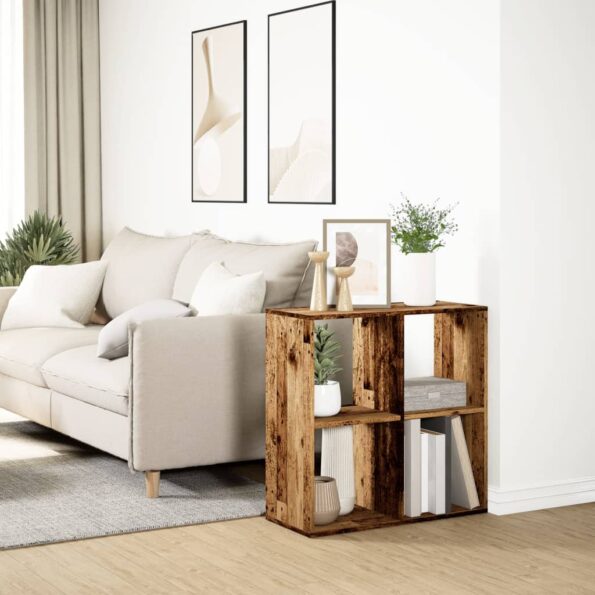 VXL8721158500519_g_en_hd_2.jpg vidaXL Rozdeľovacia knižnica staré drevo 69,5x29x69,5 cm kompoz. drevo – Obrázok 4