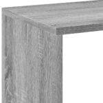 vidaXL Rozdeľovacia knižnica sivá sonoma 102x29x103,5 cm kompoz.drevo – Obrázok 9