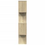 vidaXL Rozdeľovacia knižnica 4-posch.dub sonoma 70x24x129cm komp.drevo – Obrázok 6