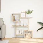 vidaXL Rozdeľovacia knižnica dub sonoma 92x29x112 cm kompozitné drevo – Obrázok 3