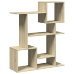 vidaXL Rozdeľovacia knižnica dub sonoma 92x29x112 cm kompozitné drevo – Obrázok 7