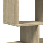 vidaXL Rozdeľovacia knižnica dub sonoma 92x29x112 cm kompozitné drevo – Obrázok 9