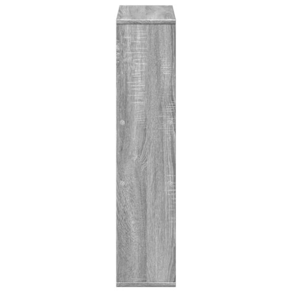 vidaXL Knižnica sivá sonoma 63x20x90 cm kompozitné drevo – Obrázok 6