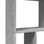 vidaXL Knižnica betónovosivá 63x20x120 cm kompozitné drevo – Obrázok 9