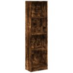 vidaXL Knižnica dymový dub 40x24x176 cm kompozitné drevo – Obrázok 2