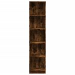 vidaXL Knižnica dymový dub 40x24x176 cm kompozitné drevo – Obrázok 4