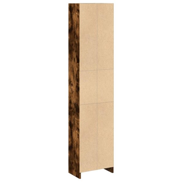 vidaXL Knižnica dymový dub 40x24x176 cm kompozitné drevo – Obrázok 6