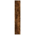 vidaXL Knižnica dymový dub 60x24x143 cm kompozitné drevo – Obrázok 5