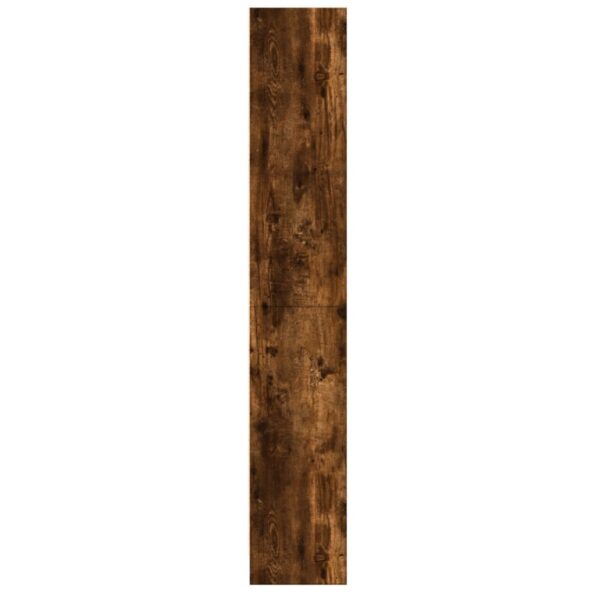 vidaXL Knižnica dymový dub 60x24x143 cm kompozitné drevo – Obrázok 5