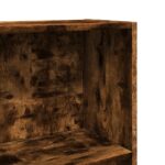 vidaXL Knižnica dymový dub 60x24x143 cm kompozitné drevo – Obrázok 7