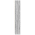 vidaXL Knižnica sivá sonoma 60x24x143 cm kompozitné drevo – Obrázok 5