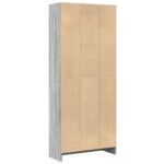 vidaXL Knižnica sivá sonoma 60x24x143 cm kompozitné drevo – Obrázok 6