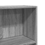 vidaXL Knižnica sivá sonoma 60x24x143 cm kompozitné drevo – Obrázok 7