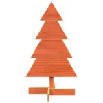 vidaXL Drevený vianočný stromček voskovohnedý 80 cm masívna borovica – Obrázok 3