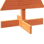 vidaXL Drevený vianočný stromček voskovohnedý 80 cm masívna borovica – Obrázok 6