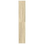 vidaXL Knižnica dub sonoma 80x30x189 cm kompozitné drevo – Obrázok 5