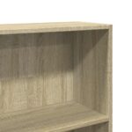 vidaXL Knižnica dub sonoma 80x30x189 cm kompozitné drevo – Obrázok 7