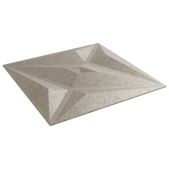 vidaXL Nástenné panely 24 ks, beton 50x50 cm, XPS 6 m² hviezda – Obrázok 5