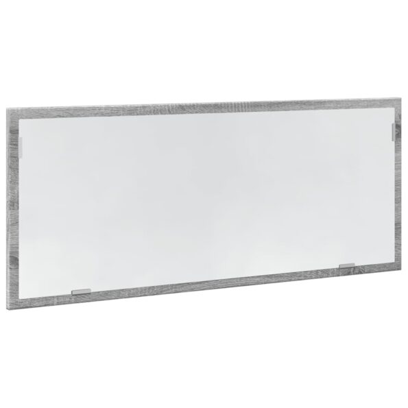 vidaXL Kúpeľňové LED zrkadlo sivý dub sonoma 100x8,5x37 cm – Obrázok 5
