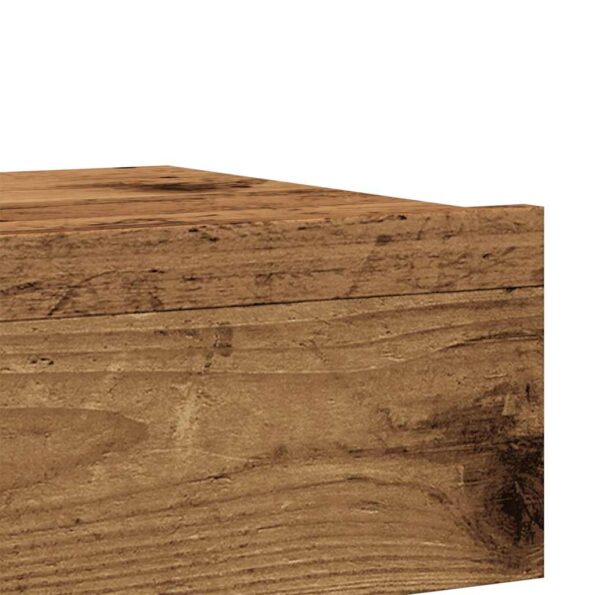 vidaXL TV skrinka s LED svetlami staré drevo 60x35x15,5 cm – Obrázok 10