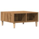 vidaXL Konferenčný stolík dub artisan 60x60x30 cm kompozitné drevo – Obrázok 2