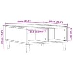 vidaXL Konferenčný stolík dub artisan 60x60x30 cm kompozitné drevo – Obrázok 9