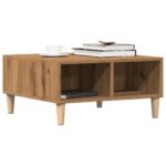 vidaXL Konferenčný stolík dub artisan 60x60x30 cm kompozitné drevo