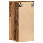 vidaXL Botník na topánky staré drevo 32x35x70 cm kompozitné drevo – Obrázok 7