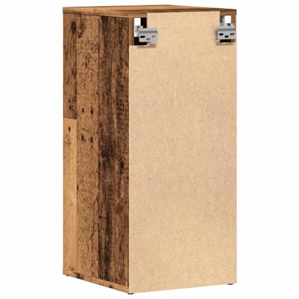 vidaXL Botník na topánky staré drevo 32x35x70 cm kompozitné drevo – Obrázok 7