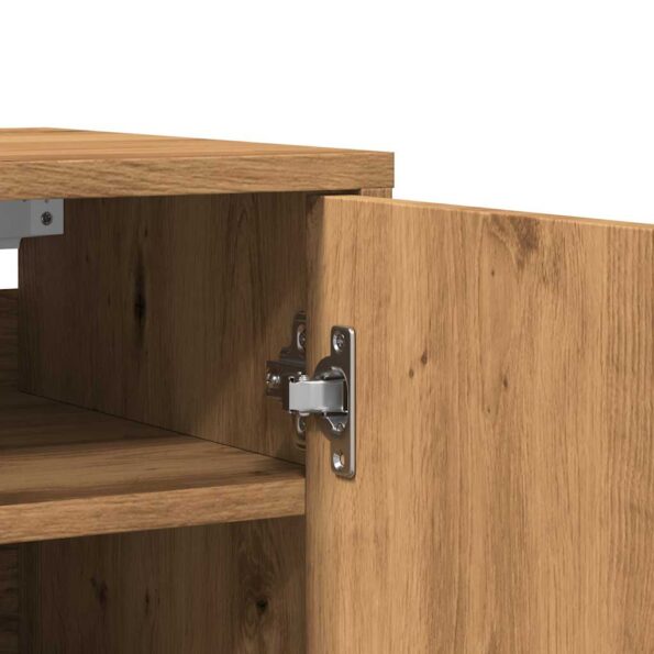 vidaXL Botník dub artisan 32x35x70 cm kompozitné drevo – Obrázok 10