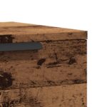 vidaXL Nástenný nočný stolík staré drevo 34x30x20 cm – Obrázok 8