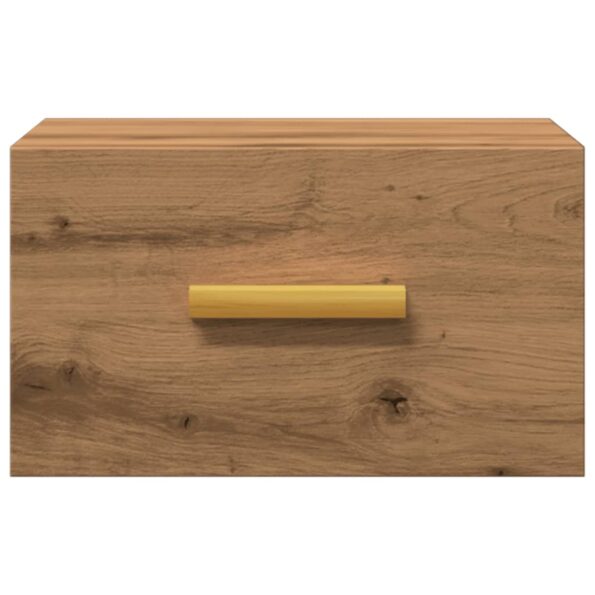 vidaXL Nástenný nočný stolík dub artisan 35x35x20 cm – Obrázok 4